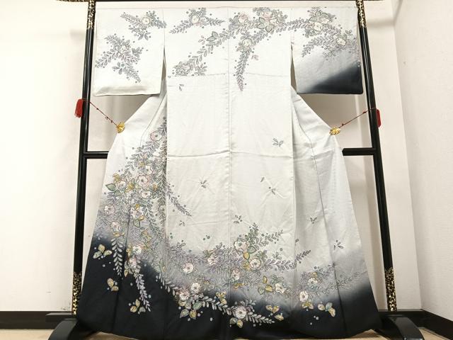 平和屋着物●訪問着　絞り　辻が花　暈し染め　金彩　正絹　逸品　AABB4341ph