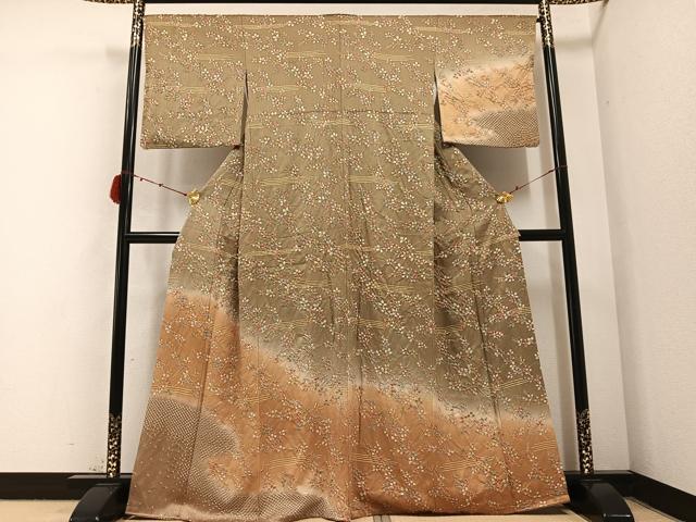 平和屋着物●訪問着　萩　暈し染め　正絹　逸品　AABB4370ph