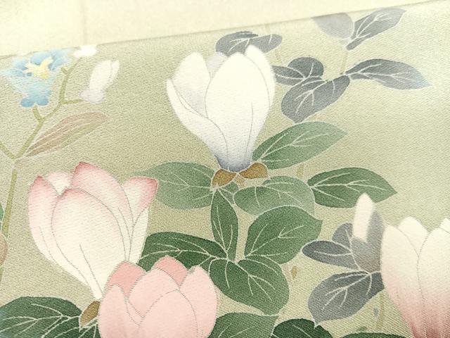 平和屋着物●訪問着　友禅　枝花文　暈し染め　正絹　逸品　AABB4375ph 平和屋着物○訪問着 友禅 枝花文 暈し染め 正絹 逸品 AABB4375ph