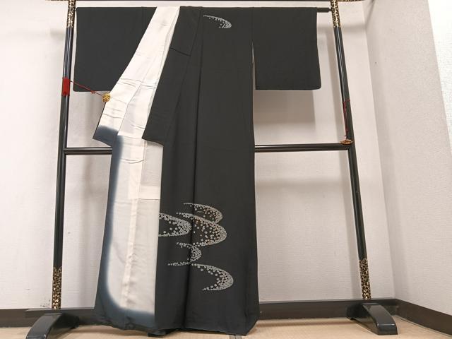 平和屋着物●訪問着　刺繍　舞花文　金彩　正絹　逸品　AABB4377ph 平和屋着物○訪問着 刺繍 舞花文 金彩 正絹 逸品 AABB4377ph