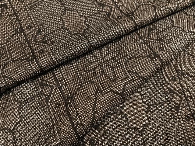 平和屋着物●本場大島紬　一元7マルキ　色紙花文　正絹　逸品　未使用　AABB4392ph