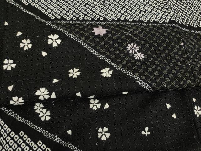 平和屋着物○訪問着 絞り 中国三大刺繍 汕頭刺繍 スワトウ刺繍 舞花