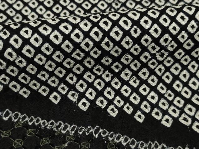 平和屋着物○訪問着 絞り 中国三大刺繍 汕頭刺繍 スワトウ刺繍 舞花