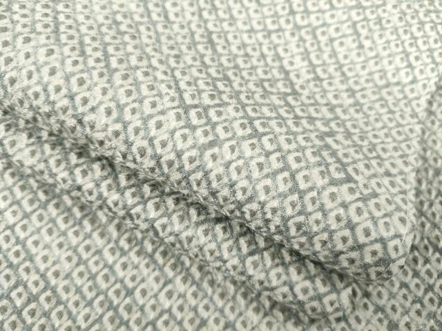 平和屋着物●大変加工の良い総絞り小紋　正絹　逸品　AABB4462ck