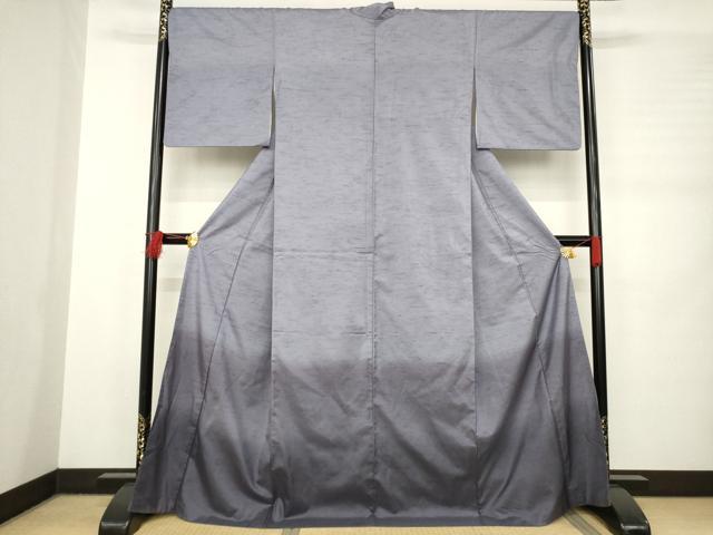 平和屋着物●上質な紬　訪問着　霞文　暈し染め　ロング丈　正絹　逸品　AABB4472