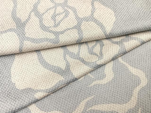 平和屋着物○上質な小紋 お召地 薔薇 バラ 正絹 逸品 AABB5140phの通販