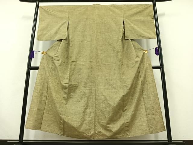 平和屋着物▽上質な紬　単衣　縞　正絹　逸品　AABB5213jh 平和屋着物▽上質な紬 単衣 縞 正絹 逸品 AABB5213jhの通販はau PAY