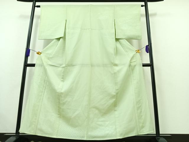 平和屋着物▽訪問着　無双　紗袷　紗×絽　立波文　正絹　逸品　AABB5238jh