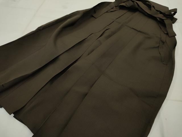 平和屋着物●男性　馬乗り袴　縞　高島屋扱い　正絹　逸品　AABB5359cs