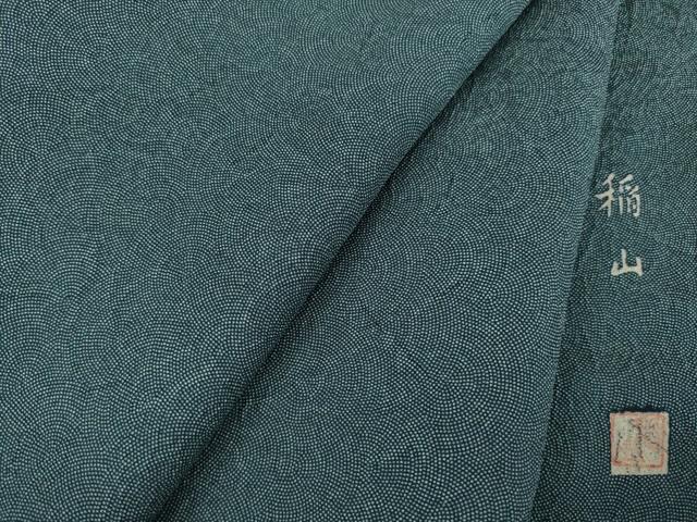 平和屋着物●江戸小紋　作家物　鮫小紋柄　やまと誂製　正絹　逸品　未使用　AABB5404ck