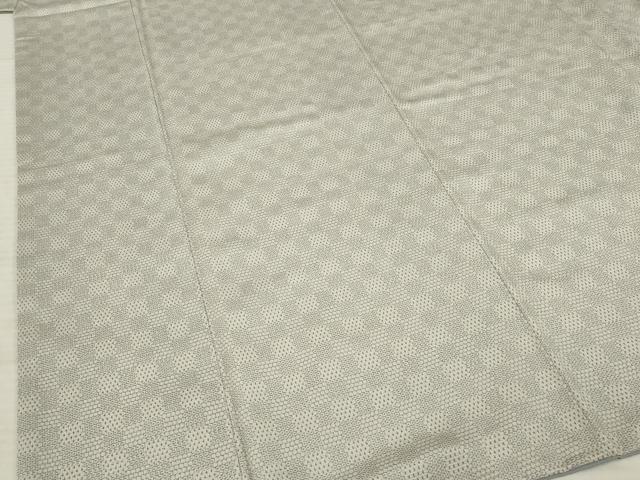 平和屋着物○本塩沢 110亀甲 市松文 正絹 逸品 AABB5473ck