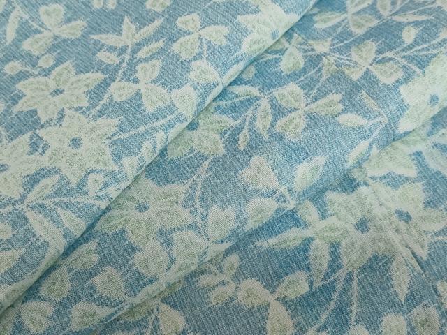 平和屋着物＊夏物　小紋　紗　花づくし　AABB5862st