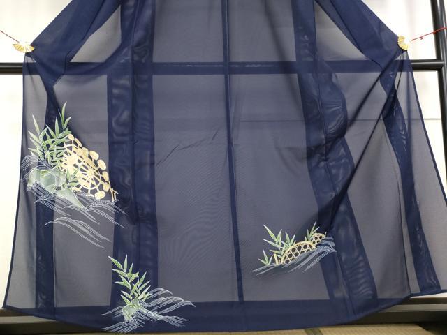 平和屋着物＊夏物 訪問着 絽 風景文 洗える着物 AABB5885st