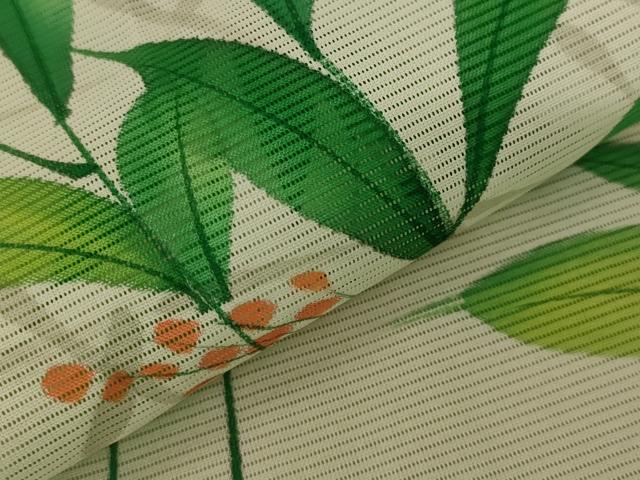 平和屋着物＊夏物　訪問着　絽　草花文　洗える着物　未使用　AABB5892st_4