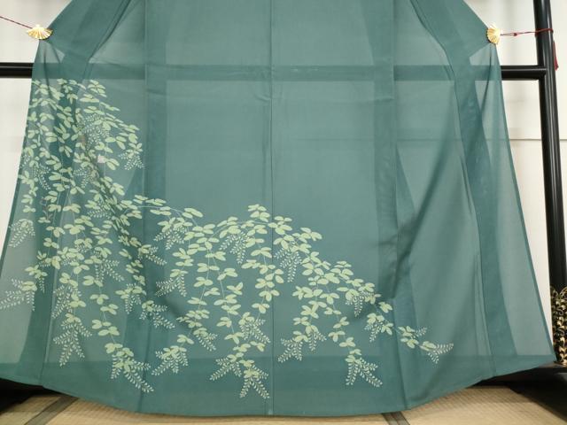 平和屋着物＊夏物　訪問着　絽　草花文　銀糸　正絹　逸品　AABB5918st 平和屋着物＊夏物 訪問着 絽 草花文 銀糸 正絹 逸品 AABB5918stの通販