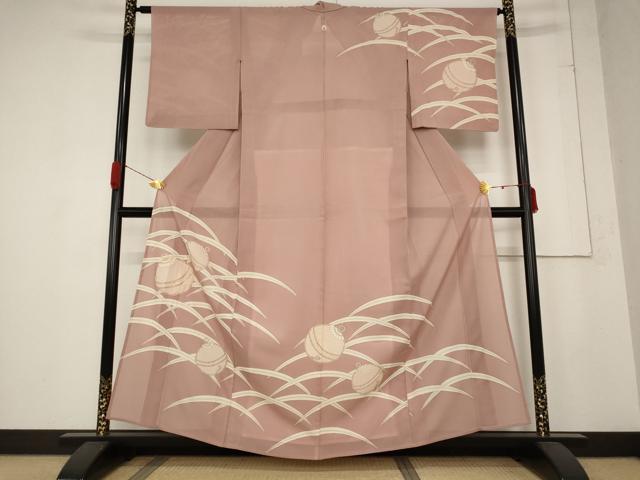 平和屋着物＊夏物　訪問着　絽　駒刺繍　鈴　金彩　高島屋扱い　正絹　逸品　AABB5936st