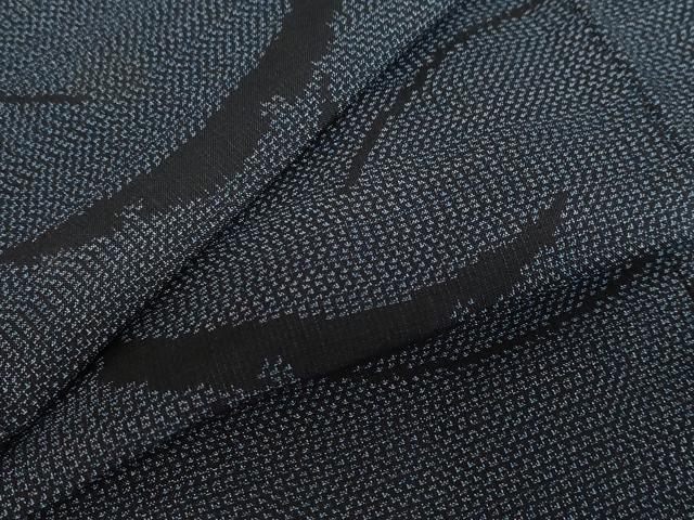 平和屋着物＊夏物　本場大島紬　夏大島　雪芝文　正絹　逸品　AABB5937st