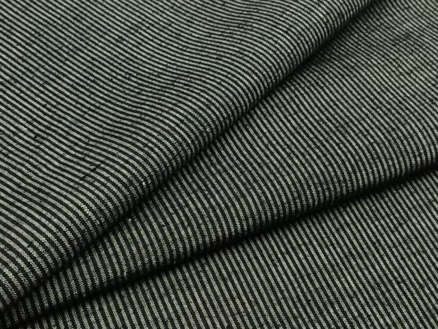 平和屋着物▽男性　紬　単衣　縞　正絹　逸品　AABB6202jh