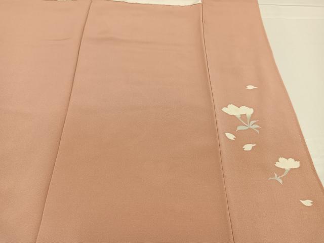 平和屋着物○訪問着 駒刺繍 枝桜文 暈し染め 金彩 正絹