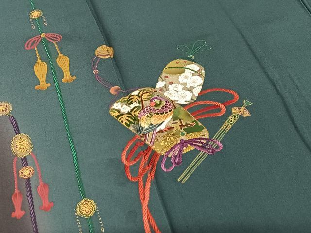 平和屋着物○訪問着 印籠花鳥文 暈し染め 金彩 正絹 逸品 AABB6334zg