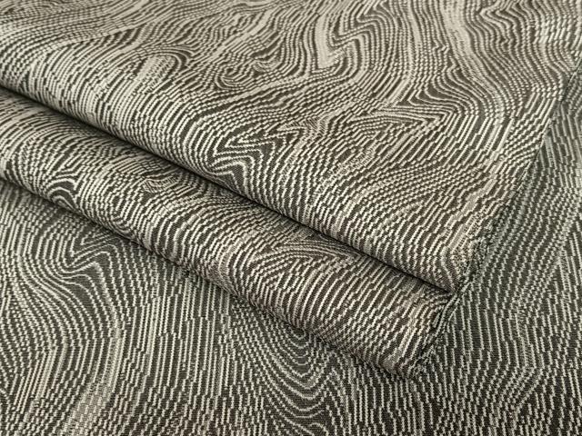 平和屋着物●お召　杢目文様　正絹　逸品　AABB6363zg