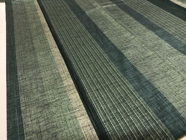 平和屋着物●上質な紬　縞　やまと誂製　胴抜き仕立て　正絹　逸品　AABB6391zg 平和屋着物○上質な紬 縞 やまと誂製 胴抜き仕立て 正絹 逸品