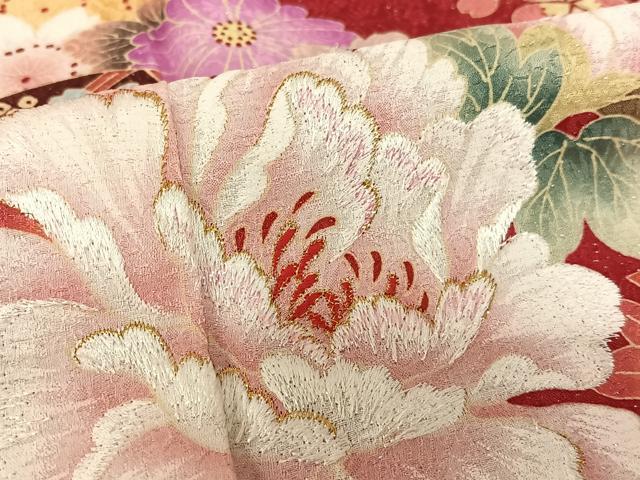 平和屋着物○豪華振袖 花毬文 金通し地 正絹 逸品 AABB6417zg