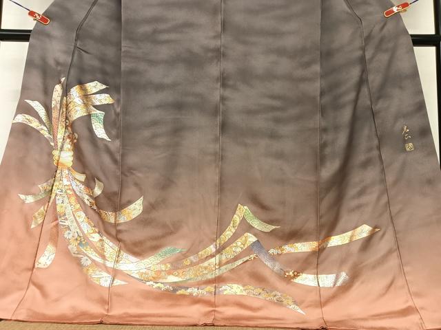 平和屋着物○金彩友禅 卓越技能者・名工・和田光正 訪問着 束ね熨斗