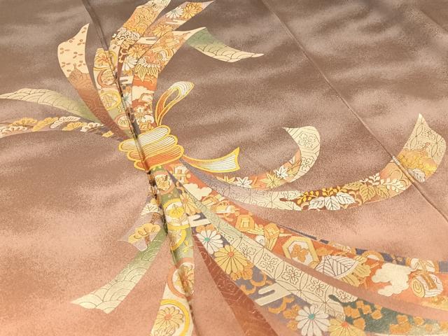 平和屋着物○金彩友禅 卓越技能者・名工・和田光正 訪問着 束ね熨斗
