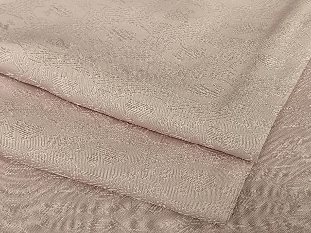 平和屋着物●上質な色無地　有栖川地紋　梅鼠色　正絹　逸品　AABB6434zg