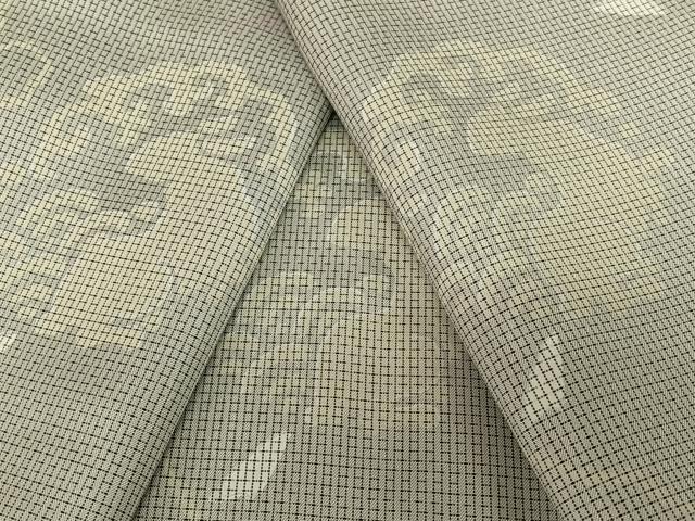 平和屋着物●本場染大島紬　雪輪花兎　正絹　逸品　AABB6446zg