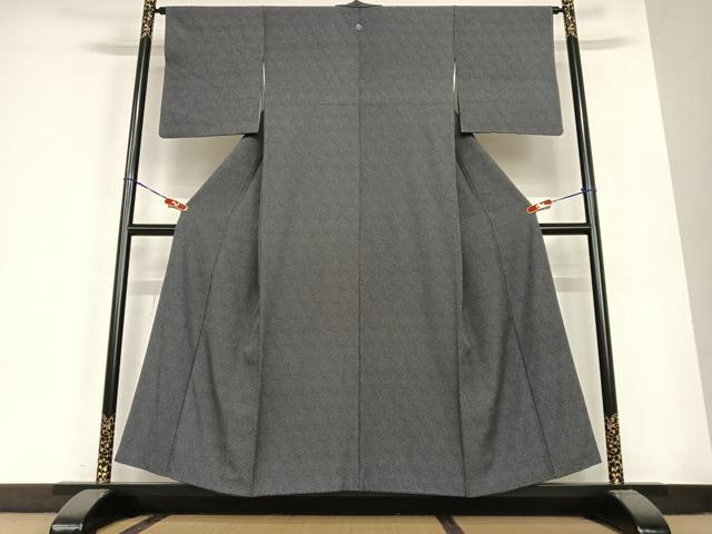 平和屋着物○江戸小紋 大小あられ 正絹 逸品 AABB6533zg