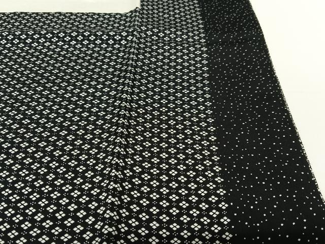 平和屋着物○訪問着 樹林文 黒地 正絹 逸品 AABB6585zg