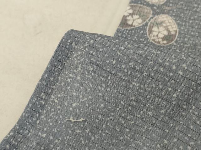 平和屋着物＊夏物　小紋　絽　萩文　洗える着物　AABB6703jd 平和屋着物＊夏物 小紋 絽 萩文 洗える着物 AABB6703jd