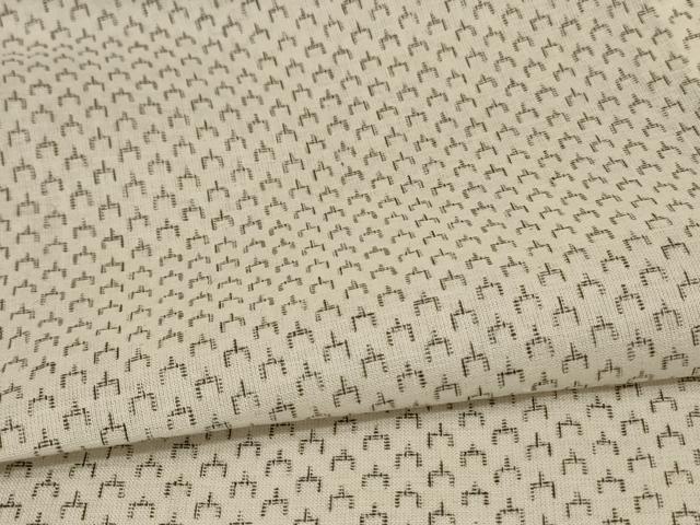 平和屋着物＊夏物 男性 小紋 紗 幾何学文様 AABB6724jd