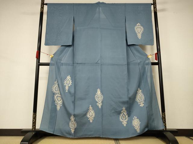 平和屋着物＊夏物　訪問着　絽　飾花文　金彩　正絹　逸品　未使用　AABB6758jd