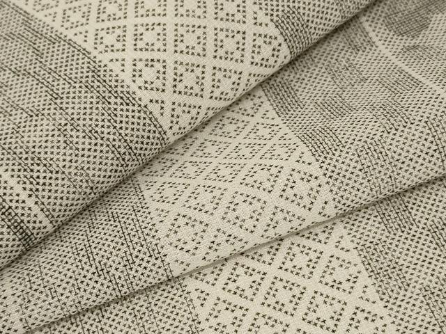 平和屋着物＊夏物　小紋　紗　間道　洗える着物　未使用　AABB6770jd