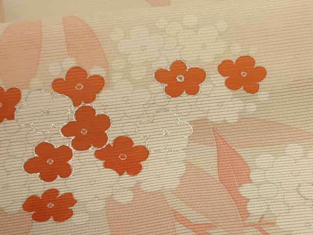 平和屋着物＊夏物　訪問着　絽　紫陽花　銀彩　正絹　逸品　AABB6779jd_5