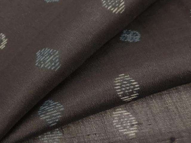 平和屋着物＊夏物　本場大島紬　夏大島　吉祥文　正絹　逸品　AABB6783jd