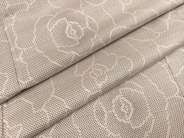 平和屋着物●本場大島紬　一元7マルキ　花尽くし　正絹　逸品　AABB7217ph