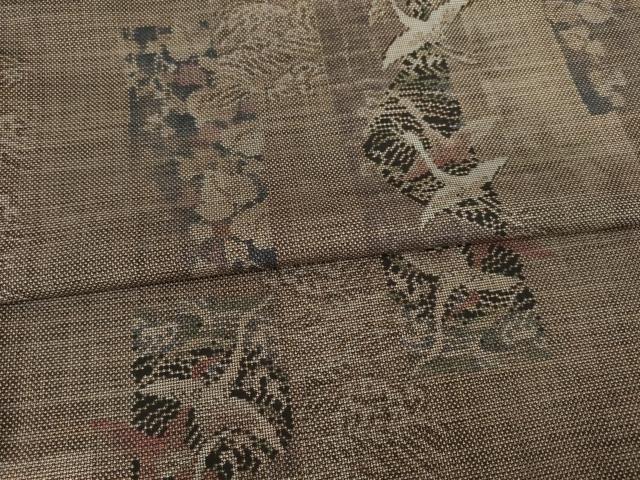 平和屋着物○都喜ヱ門 本場大島紬 純泥染 カタス9マルキ