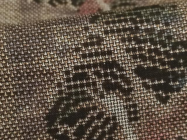 平和屋着物○都喜ヱ門 本場大島紬 純泥染 カタス9マルキ