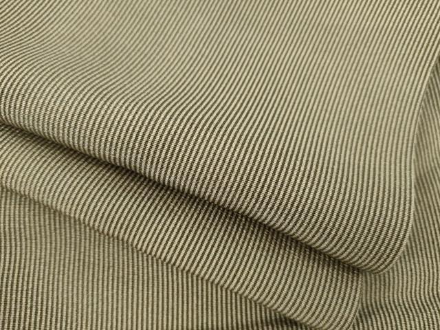 平和屋着物●江戸小紋　万筋　藍海松茶色×亜麻色　正絹　逸品　AABB7354ck