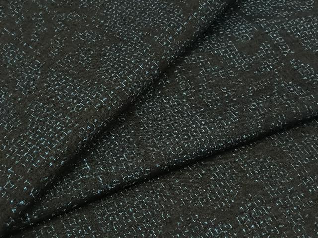 平和屋着物▽本場結城紬　重要無形文化財　単衣　80亀甲　草花文　正絹　逸品　AABB7725jh