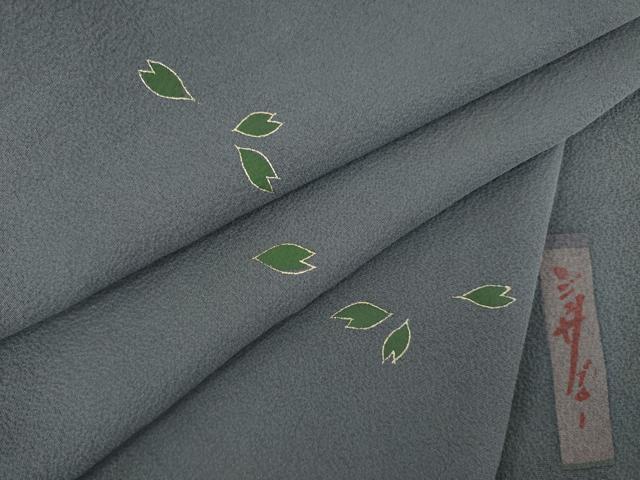 平和屋着物●世界的人形師　辻村寿三郎　ジュサブロー　訪問着　花弁　金彩　正絹　逸品　AABB7917ck