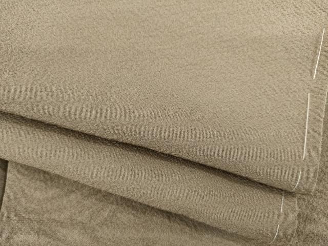 平和屋着物●上質な色無地　銀煤竹色　正絹　逸品　未使用　AABB7925ck