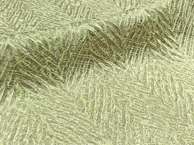 平和屋着物▽名門　藤娘きぬたや・総絞り　杢目絞り　小紋　単衣　草花文　正絹　逸品　AABB8013jh 平和屋着物▽名門 藤娘きぬたや・総絞り 杢目絞り 小紋