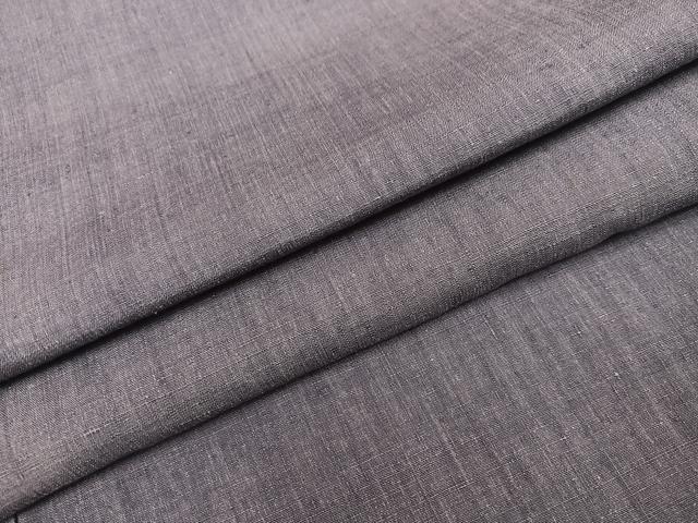 平和屋着物●本場結城紬　重要無形文化財　色無地　鳩羽色　正絹　逸品　AABB8195ph