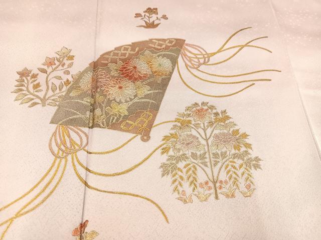 平和屋着物○金彩友禅 卓越技能者・名工・和田光正 訪問着 檜扇