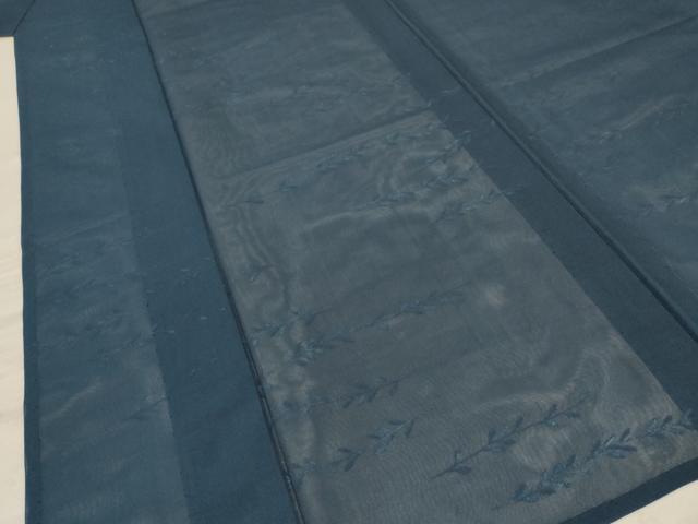 平和屋着物＊夏物　色無地　枝葉紋紗　褐返色　正絹　逸品　AABB8241jd 平和屋着物＊夏物 色無地 枝葉紋紗 褐返色 正絹 逸品 AABB8241jd